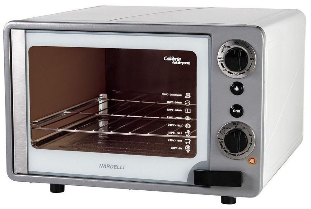 Imagem 1 do produto Forno Elétrico Nardelli Calabria Grill 45 Litros Branco 220V