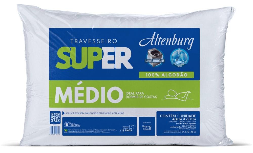 Imagem 1 do produto Travesseiro 48x68cm Altenburg Super Médio