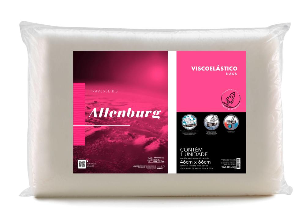 Imagem 1 do produto Travesseiro 46x66cm Altenburg Viscoelástico Nasa