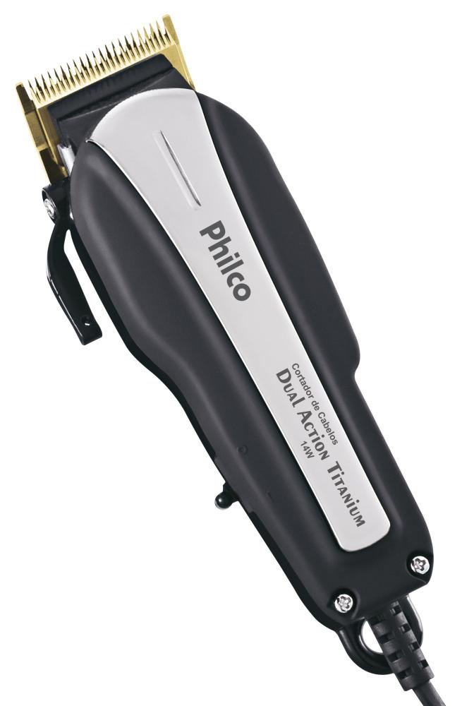 Imagem 2 do produto Máquina de Cortar Cabelo Philco Dual Action Titanium 110V