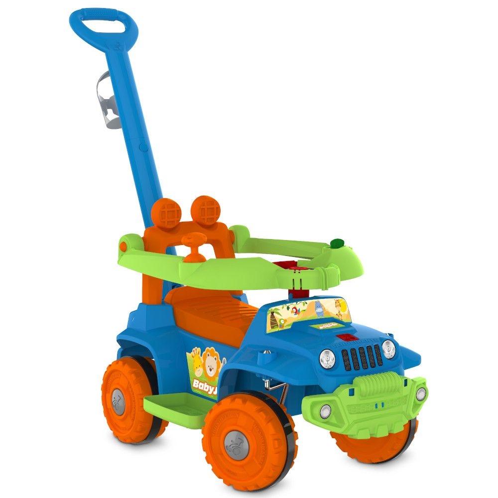 Imagem 1 do produto Quadriciclo Bandeirantes Baby Jipe Andador com Empurrador Azul