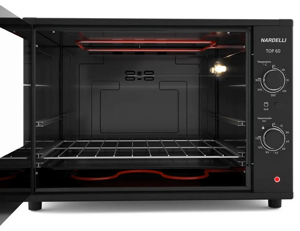 Imagem 2 do produto Forno Elétrico Nardelli Top 60 60 Litros Preto 220V