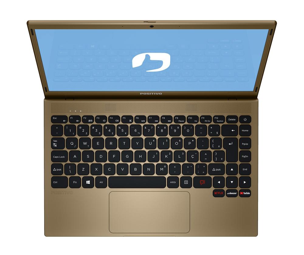 Imagem 2 do produto Notebook Positivo 14″ Intel Celeron 4GB 128GB SSD Dourado