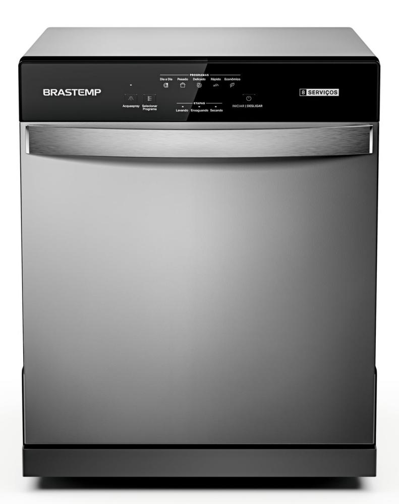 Imagem 1 do produto Lava-louças Brastemp 8 Serviços BLF08BS Cinza 220V