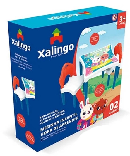 Imagem 3 do produto Mesinha Infantil Xalingo com 2 Cadeiras Color