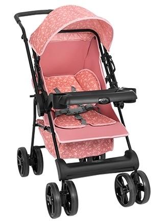 Imagem 1 do produto Carrinho de Bebê Tutti Baby Solare Preto/Rosa