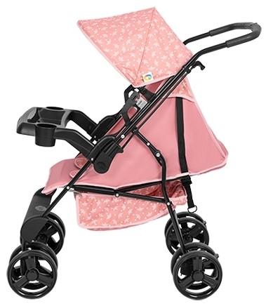 Imagem 4 do produto Carrinho de Bebê Tutti Baby Solare Preto/Rosa