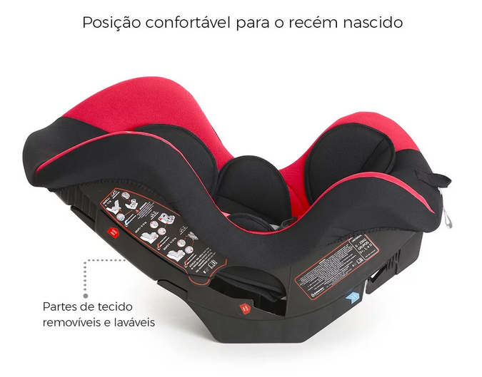 Imagem 2 do produto Cadeirinha para Automóvel Galzerano Maximus Preto/Vermelho