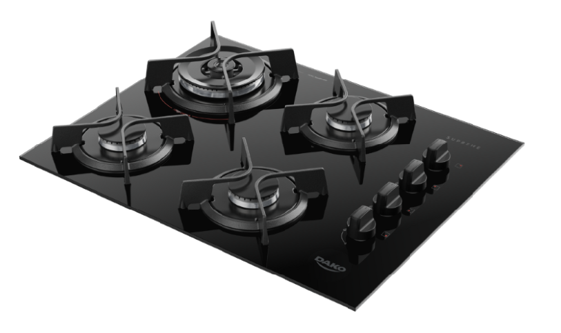 Imagem 2 do produto Cooktop Dako 4 Bocas a Gás Supreme Preto