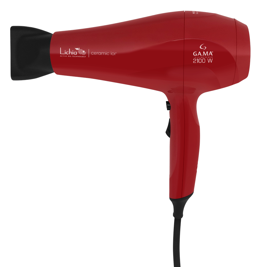 Imagem 1 do produto Secador de Cabelo Gama Lichia Ceramic Íon 2100W Vermelho 110V