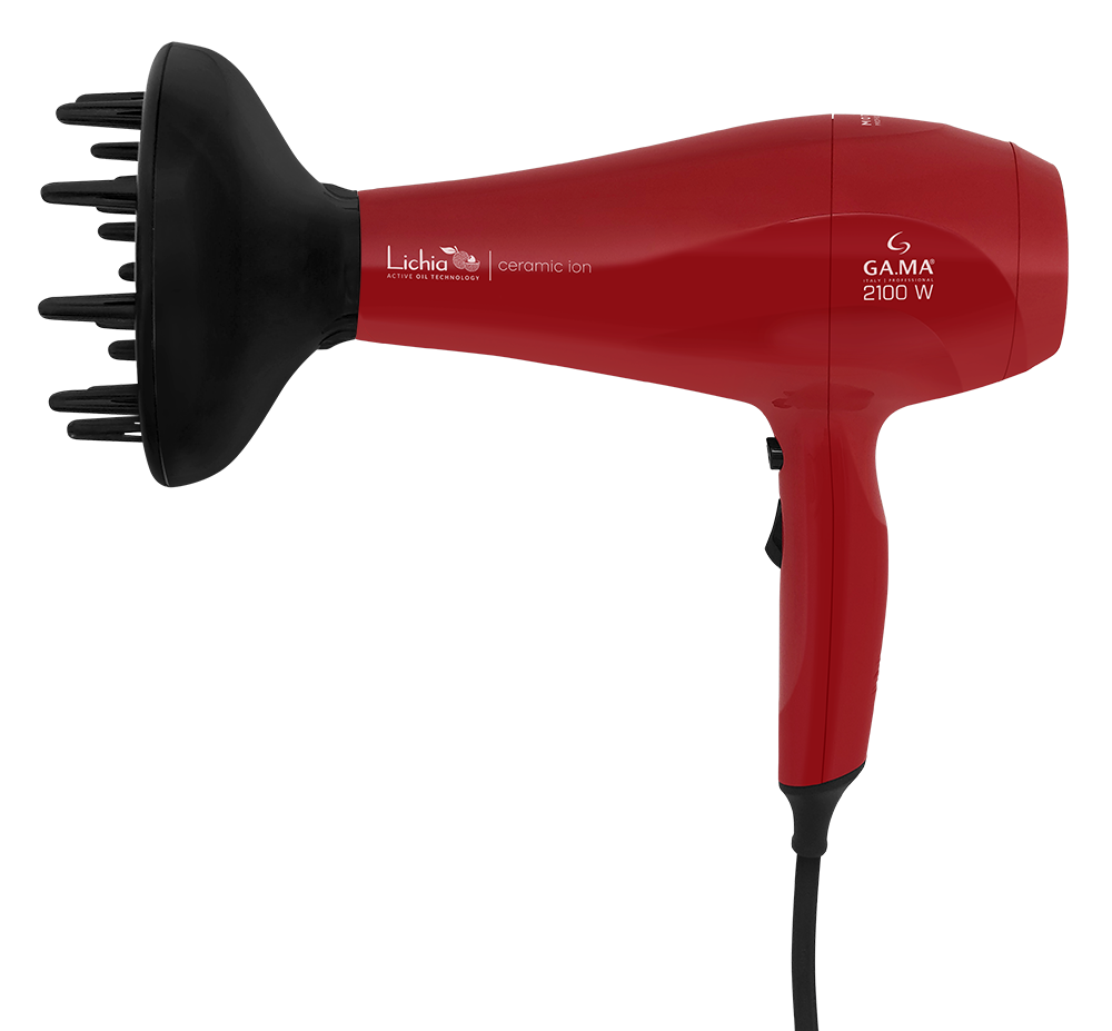 Imagem 2 do produto Secador de Cabelo Gama Lichia Ceramic Íon 2100W Vermelho 110V