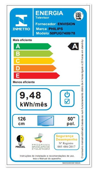 Última imagem em  miniatura do produto Smart TV LED 4K UHD 50″ Philips 50PUG7408/78