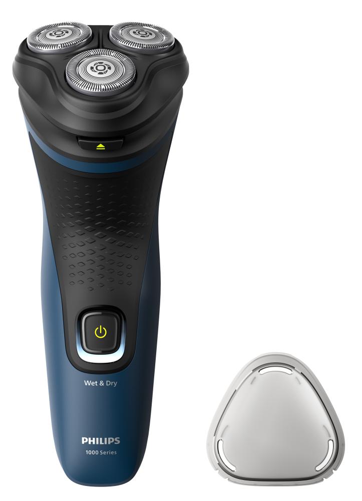 Imagem 1 do produto Barbeador Philips Shaver 1000 S1151/00 Bivolt Azul/Preto