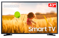 Imagem Imagem 1 em  miniatura do produto Smart TV FHD 43″ Samsung UN43T5300AGXZD Preto