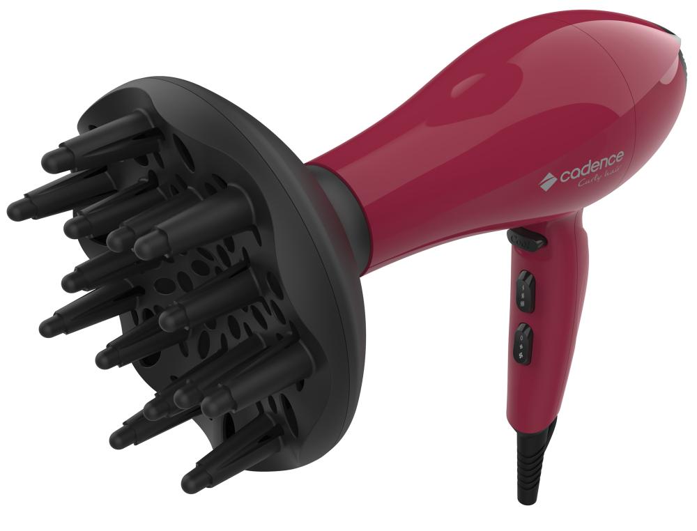 Imagem 4 do produto Secador de Cabelos Cadence Curly Hair SEC530 Vermelho 110V