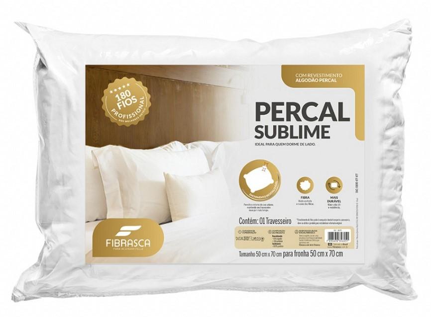 Imagem 1 do produto Travesseiro 50X70cm Fibrasca Percal Sublime