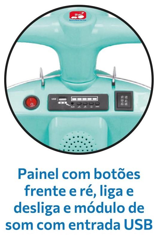 Imagem 2 do produto Mini Scooter Elétrica Bandeirante 2904 Turquesa