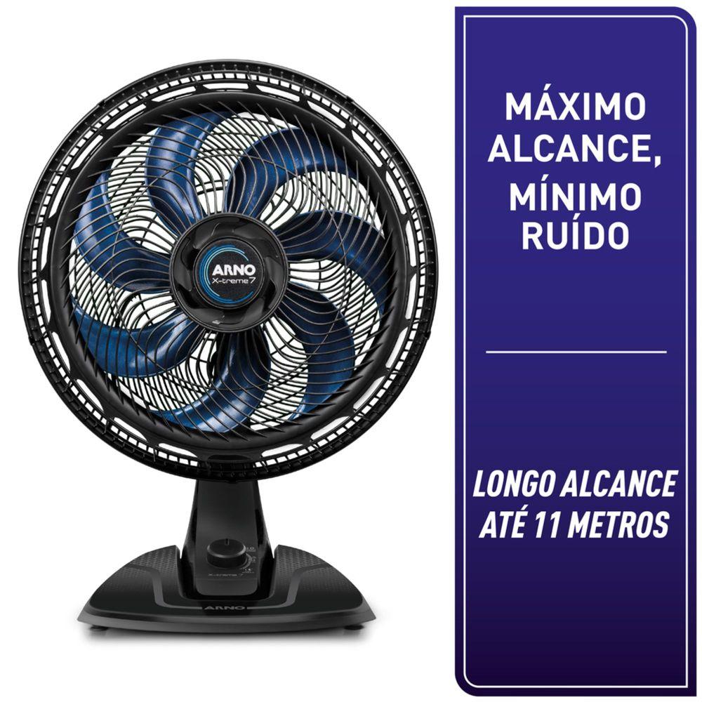 Imagem 2 do produto Ventilador de Mesa Arno 40cm X-treme 7 VE70 150W Preto 110V