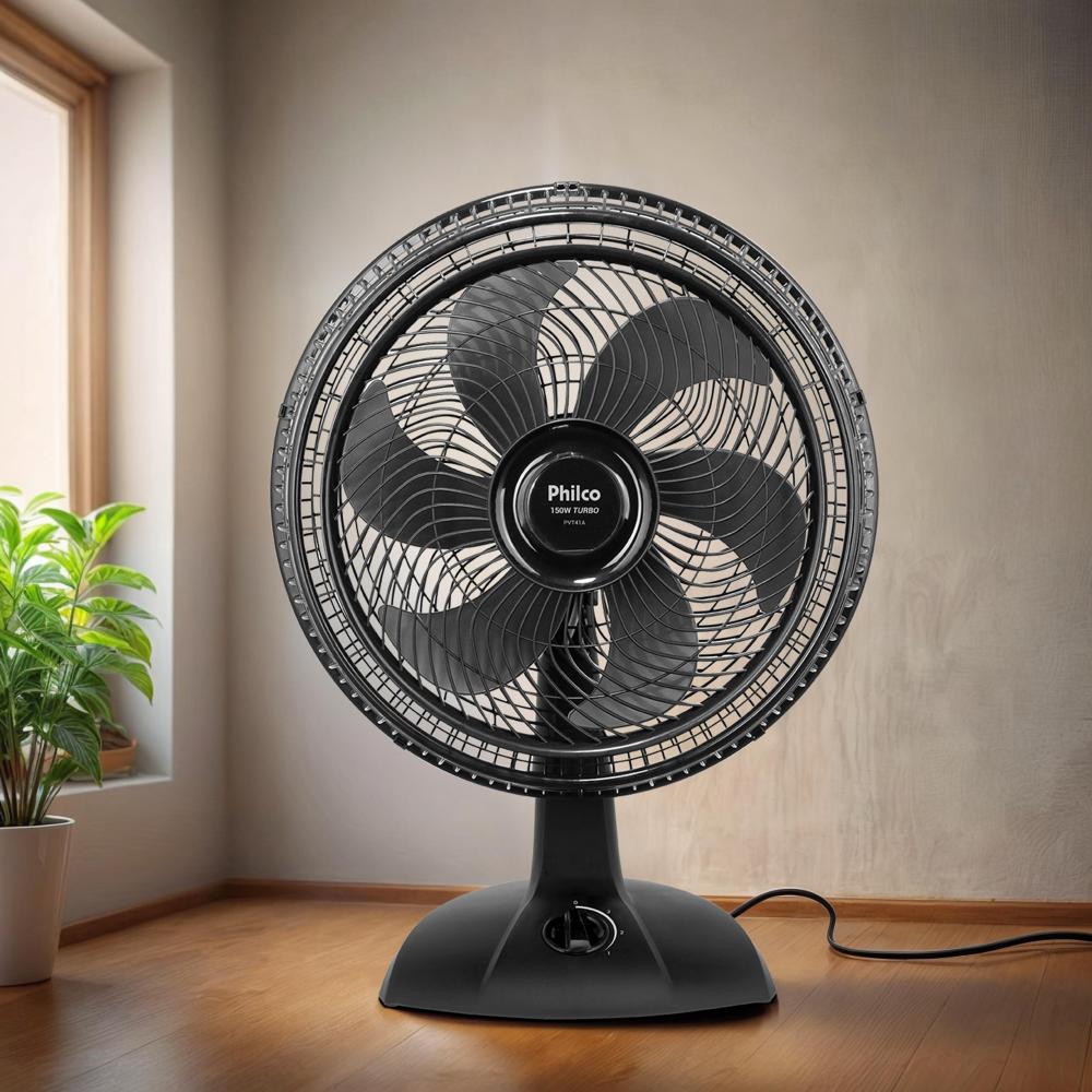 Imagem 4 do produto Ventilador de Mesa Philco 40cm Maxx Force PVT41A Preto 220V