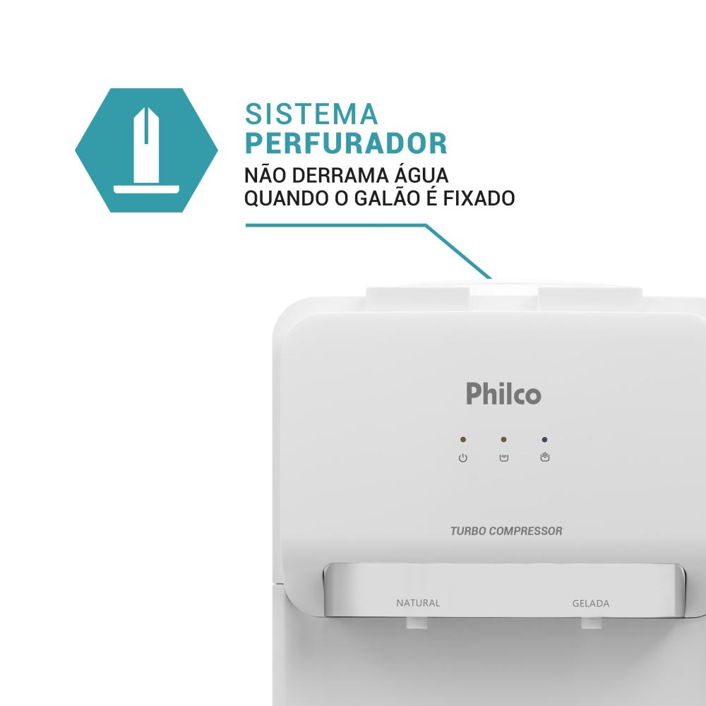 Imagem 4 do produto Bebedouro Compressor Philco PBE11 Branco 220V