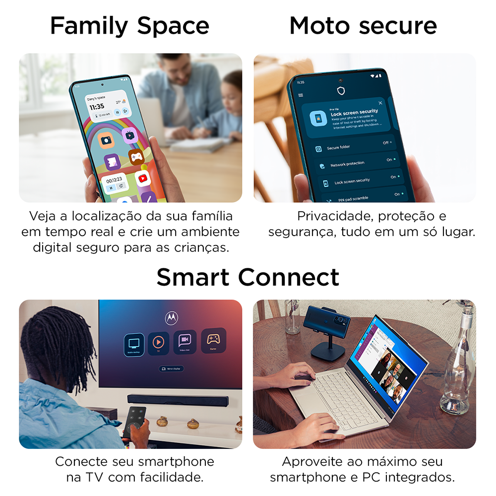 Última imagem em  miniatura do produto Smartphone Motorola Moto G35 256GB 6.7″ Cinza