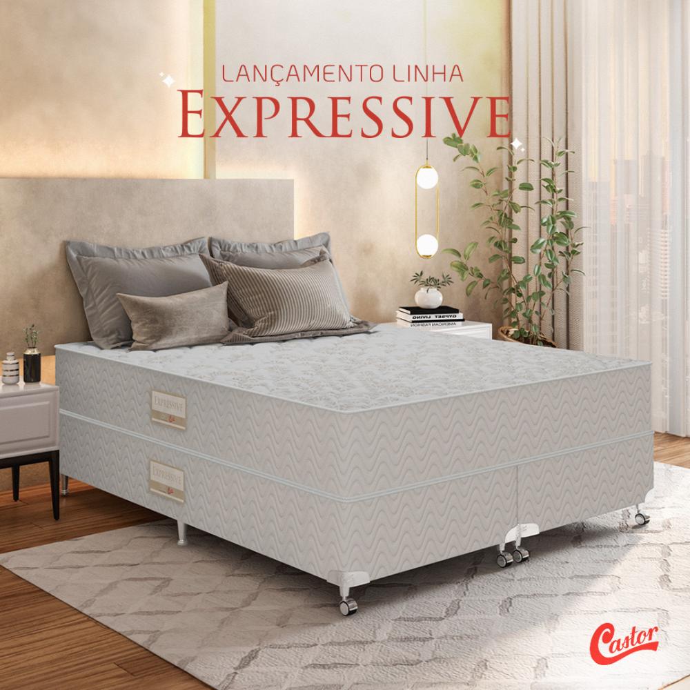 Imagem 3 do produto Colchão Queen 1,58 Molas Pocket Castor Expressive Marfim