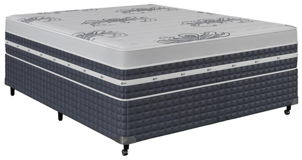 Imagem 2 do produto Base Cama Box Casal 1,38 Molas Silver Grafite