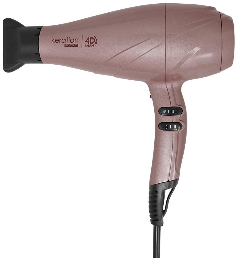 Imagem 1 do produto Secador de Cabelo Gama Keration 4D 2500W Rosa Bivolt