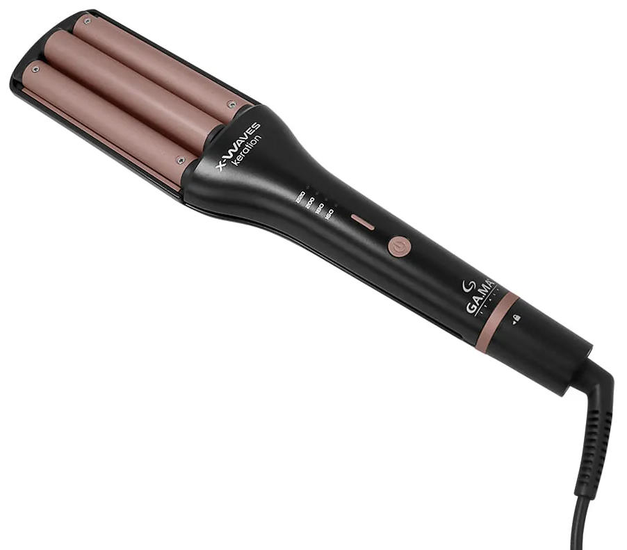 Imagem 2 do produto Modelador de Ondas Gama X-Waves Keration Rosé/Preto Bivolt