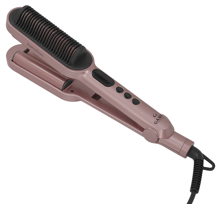 Imagem 1 do produto Chapa Alisadora Gama Waver & Brush Keration Rosé/Preto Bivolt