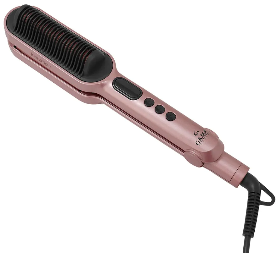 Imagem 2 do produto Chapa Alisadora Gama Waver & Brush Keration Rosé/Preto Bivolt