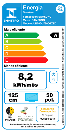 Última imagem em  miniatura do produto Smart TV UHD 4K 50″ Samsung UN50DU7700GXZD