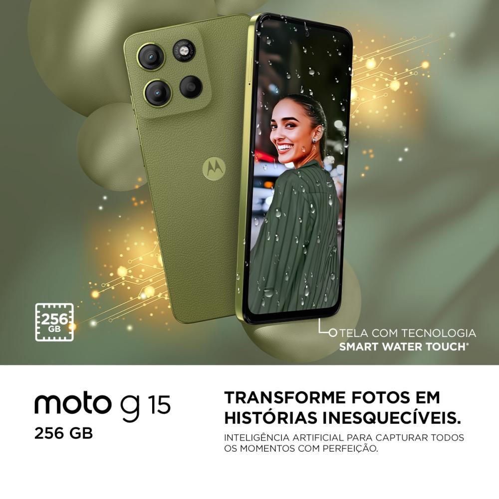 Última imagem em  miniatura do produto Smartphone Motorola Moto G15 256GB 6.7″ Grafite